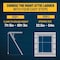 Werner 8 To 10.25 ft. Ceiling 22.5 in. x 54 in. Aluminum Attic Ladder Type IAA 375 lb. capacity AH2210C - alternate 5