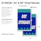 Signmission Dry Storage, Vinyl Decals Only 24 Inch x 36 Inch, Vinyl Decal, 2PK DSB-2436-2PACK-Dry Storage - alternate 2