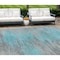 Homeroots 10' X 14' Teal Blue Charcoal And Gray Abstract Washable Indoor Outdoor Area Rug 587187 - alternate 1