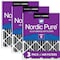 Nordic Pure 20x20x2 Plus Carbon Pleated Air Filter, High Capacity, MERV 8, 3 PK 20x20x2PM8C-3 - alternate 1