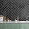 Apollo Tile Black 3 in x 12 in Glass Glossy Wall Subway 5 sqft/case, 20PK APLA88091 3X12A - alternate 3
