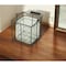 Homeroots 6" Clear and Brown Glass and Metal Lattice Tabletop Lantern Candle Holder 488175 - alternate 5