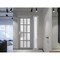 Vdomdoors Front Exterior Prehung FiberGlass Door Frosted Glass / Manux 8312 Grey Ash / Sidelight Exterior Win MANUX8312EXD-SS-W36+16 x H80-LH - alternate 4
