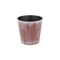Homeroots 5in Brown and Off White Textural Tone On Tone Recycled Plastic Indoor Outdoor Round Pot Planter 488309 - alternate 1