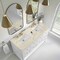 James Martin Vanities Breckenridge 60" Double Vanity, Bright White, w/ 3 CM Tajnar Eclos Top w/FreePower Wireless Charger 330-V60D-BW-FTJR - alternate 6