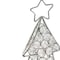 Homeroots 16" Glam Silver And Faux Crystals Christmas Tree Tabletop Sculpture 354784 - alternate 3