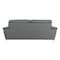 Homeroots 69in Gray And Silver Faux Leather Love Seat 329500 - alternate 8
