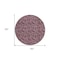 Homeroots 8' Merlot Mauve And Ivory Round Floral Washable Indoor Outdoor Area Rug 581902 - alternate 4
