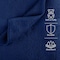 Lavish Home 6PC Bathroom Towels Set 100% Cotton Bathroom Accessories Soft Towel Set for Shower, Gym, Dorm, Spa 67-0035-NVY - alternate 6