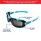 Interstate Safety Full-Seal Safety Glasses with Smoke Mirror Lens and Removable EVA Foam Gasket, Blue, 10PK 40256-BX - alternate 7