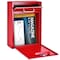 Mail Boss Olympus Locking Wall-Mount Drop Box, Red, 16-Gauge Steel 805934 - alternate 6