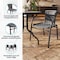 Flash Furniture Lila  Gray Rattan Indoor-Outdoor Restaurant Stack Chair, PK4 4-TLH-037-GY-GG - alternate 14