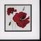 Homeroots 12" X 12" Brushed Silver Frame Red Poppy, Set Of 2, 2PK 365173 - alternate 4