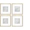 Homeroots Set Of Four Leaf Study Gold Framed Print Wall Art, 4PK 525648 - alternate 7