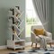 Homeroots 48" White Wood Sixteen Tier Etagere Bookcase 717459 - alternate 3