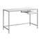 Homeroots 48" White and Silver Computer Desk 333489 - alternate 1