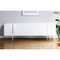 Homeroots 95" White Stainless Steel Solid Console Table 370757 - alternate 6