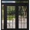 Vdomdoors Front Exterior Prehung Metal-Plastic Double Doors Clear Glass / MANUX 8355 Matte Black / Office Com MANUX8355DEXD-BLK-W72+16xH80+16-RH-I - alternate 1