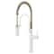 Brizo Jason Wu for Semi-Professional Kitchen Faucet, Less Handle Matte White/Polished Nickel 63375LF-MWPNLHP - alternate 4
