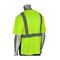 Pip ANSI Type R Class 2 Short Sleeve T-Shirt with 50+ UPF Sun Protection and Black Bottom Front 312-1250B-LY/4X - alternate 2