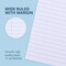 Roaring Spring Case of Exam Blue Books, 11" x 8.5", 4 Sheets/8 Pages, Wide Ruled with Margin, PK600 77515cs - alternate 4