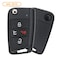 Aks Keys Remote Keys Flip, Fob, W/Comfort, Access, Compatible, with, Volkswagen, 2015, 2016, 2017, 2018 RC-VW-44C - alternate 2
