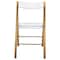 Leisuremod Menno Acrylic Folding Chair in Brushed Finish with Stainless Steel Frame, Brushed Gold MFBG15CL - alternate 6