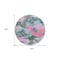 Homeroots 8' Teal Blue And Aqua Round Floral Washable Indoor Outdoor Area Rug 611098 - alternate 8