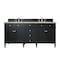 James Martin Vanities Brittany 72" Double Vanity, Black Onyx, w/ 3 CM Tajnar Eclos Top w/FreePower Wireless Charger 650-V72-BKO-FTJR - alternate 1