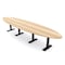 Skutchi Designs 14ft Oval Conference Table With Power | Harmony Series | 12 Person Meeting Room Table HAR-OVL-48X168-T.BK-K525-NA - alternate 1