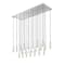 Z-Lite Stari 23-Light Linear Chandelier, 18 in W, Brushed Nickel 1956P-23L-BN - alternate 6