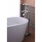 Anzzi Suni 3-Handle Claw Foot Tub Faucet with Hand Shower in Polished Chrome FS-AZ0052CHR - alternate 6