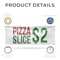 Signmission Pizza Slice $2, 48 Inch x 120 Inch, Vinyl Banner B-120-30806 - alternate 5