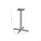Flash Furniture Beverly 22in. x 22in. Restaurant Indoor/Outdoor Table X-Base w/3in. Dia. Table Height Column, Slvr XU-T2222-SLV-GG - alternate 7