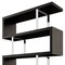 Homeroots 67" Black And Silver Metal and Wood Three Tier Etagere Bookcase 555008 - alternate 5