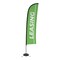 Showdown Displays 13 Ft  Premium Blade Sail Sign Kit (Double-Sided With Spider Base) - Leasing Green 908121-008 - alternate 1