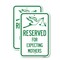 Signmission Reserved for Expecting Mothers, 12'' X 18'' 2 Signs, Heavy Gauge Aluminum, 2PK A-1218-2PACK-23198 - alternate 1