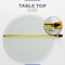 Fab Glass And Mirror 28in Round 1/4in Thick Flat Polish Tempered Glass Table Top, Clear, Wall Mirror 28RT6THFPTE - alternate 7