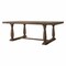 Homeroots 84" Brown Solid Wood Trestle Base Dining Table 318902 - alternate 1