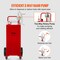 Vevor Fuel Caddy Fuel Storage Tank 30 Gallon 4 Wheels with Manuel Pump, Red VV-SYJYC-013 - alternate 8