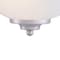 Vaxcel Da Vinci 1 Light Brushed Nickel Half Moon Wall Sconce White Glass WS8171BN - alternate 7