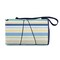 Picnic Time Family Of Brands Blanket Tote Outdoor Picnic Blanket, St. Tropez Collection - Sky Blue with Multi Stripe Pattern 820-00-991-000-0 - alternate 7