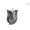 Elesa 452663 Castors stain steel bracket Thermoplastic rubber coating, Fixed plate bracket, without 452663 - alternate 1