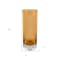 Homeroots 11" Amber And Clear Cylinder Lead Free Crystal Table Vase 390105 - alternate 4