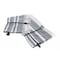 Homeroots 50" X 60" Blue and White Kantha Cotton Striped Throw Blanket with Embroidery 516623 - alternate 5