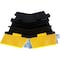 Kable Kontrol Cable Protector Left Turn, 2 Channel, Polyurethane/Rubber, Black, Yellow CP9898-LT - alternate 1