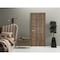 Sartodoors Modern Wood Interior Door with Hardware, Planum 0015 Walnut and Aluminum Strips, Single Panel Frame PLANUM0015ID-WLN-3284 - alternate 1
