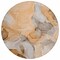 Homeroots 8' Round Orange Round Abstract Washable Non Skid Indoor Outdoor Area Rug 559519 - alternate 7