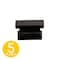 Sapphire Hexa Series 1 in. Modern Black Rectangle Cabinet Hardware Knob, 5PK SP-2891-51-BK-5 - alternate 1