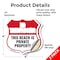 Signmission No Trespassing Shield Sign This Beach Is, 4 inch X 4 inch, Vinyl Decal, 2PK SHI-D-2PACK-4-417 - alternate 5